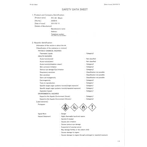 Marcatore permanente PAINT punta tonda 2,8 mm NERO M PX20 N